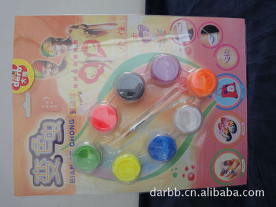 大班正品12色與8色變色蟲水性人體熒光顏料 創意文化用品供應介紹